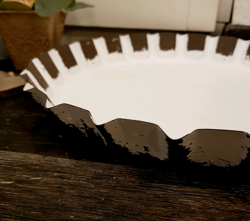 Tablett in Obstbodenform Vintage